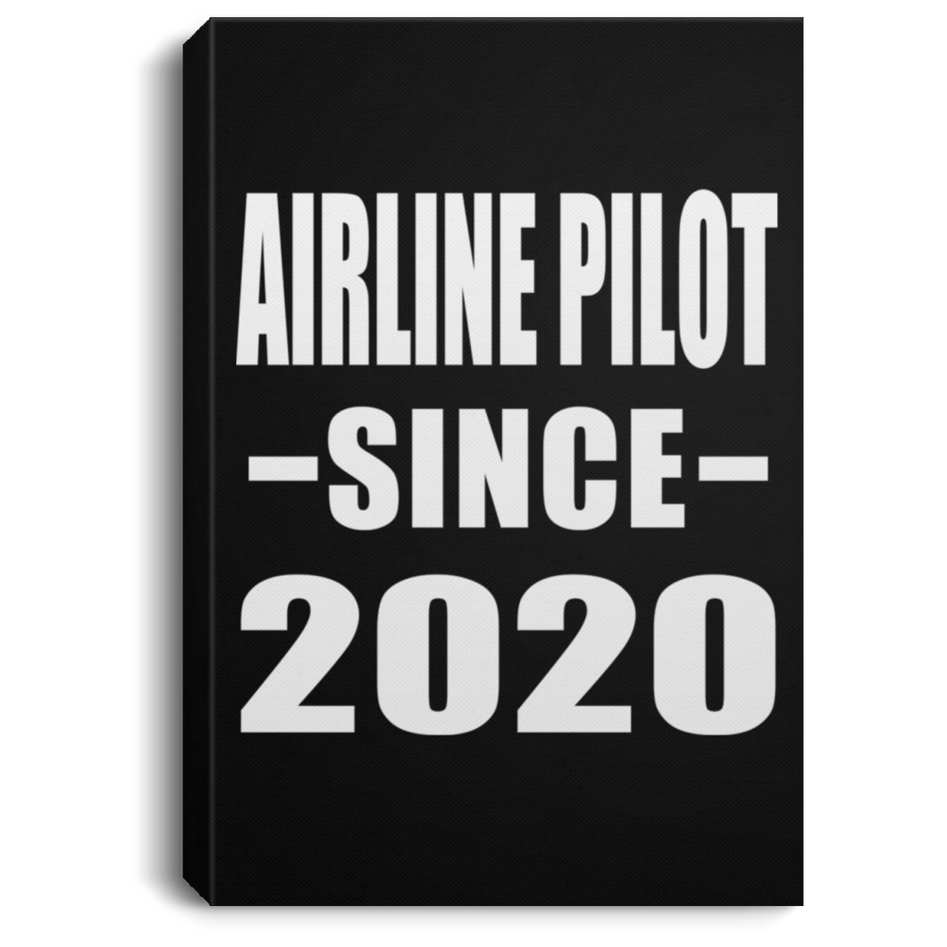 Airline Pilot Since 2020 - Canvas Portrait