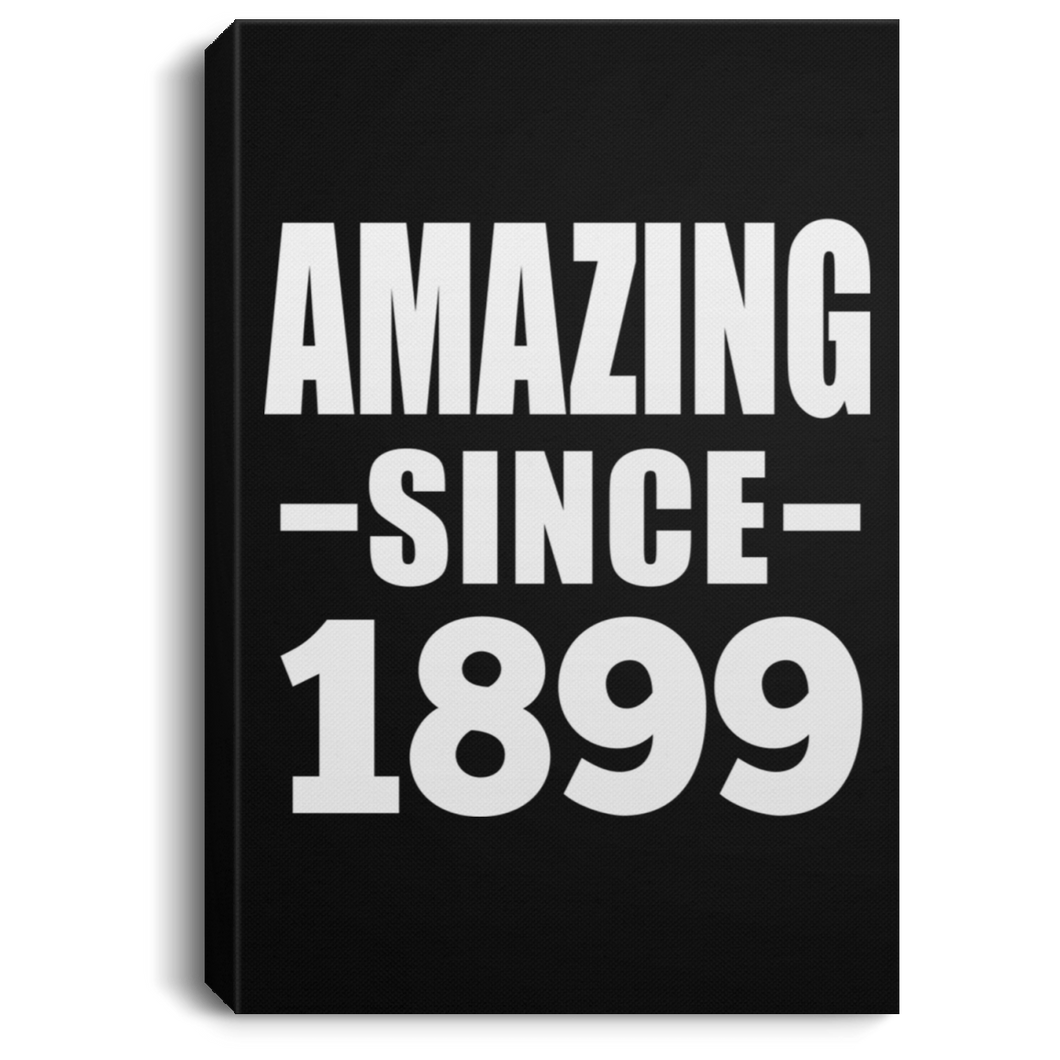 120th Birthday Amazing Since 1899 - Canvas Portrait