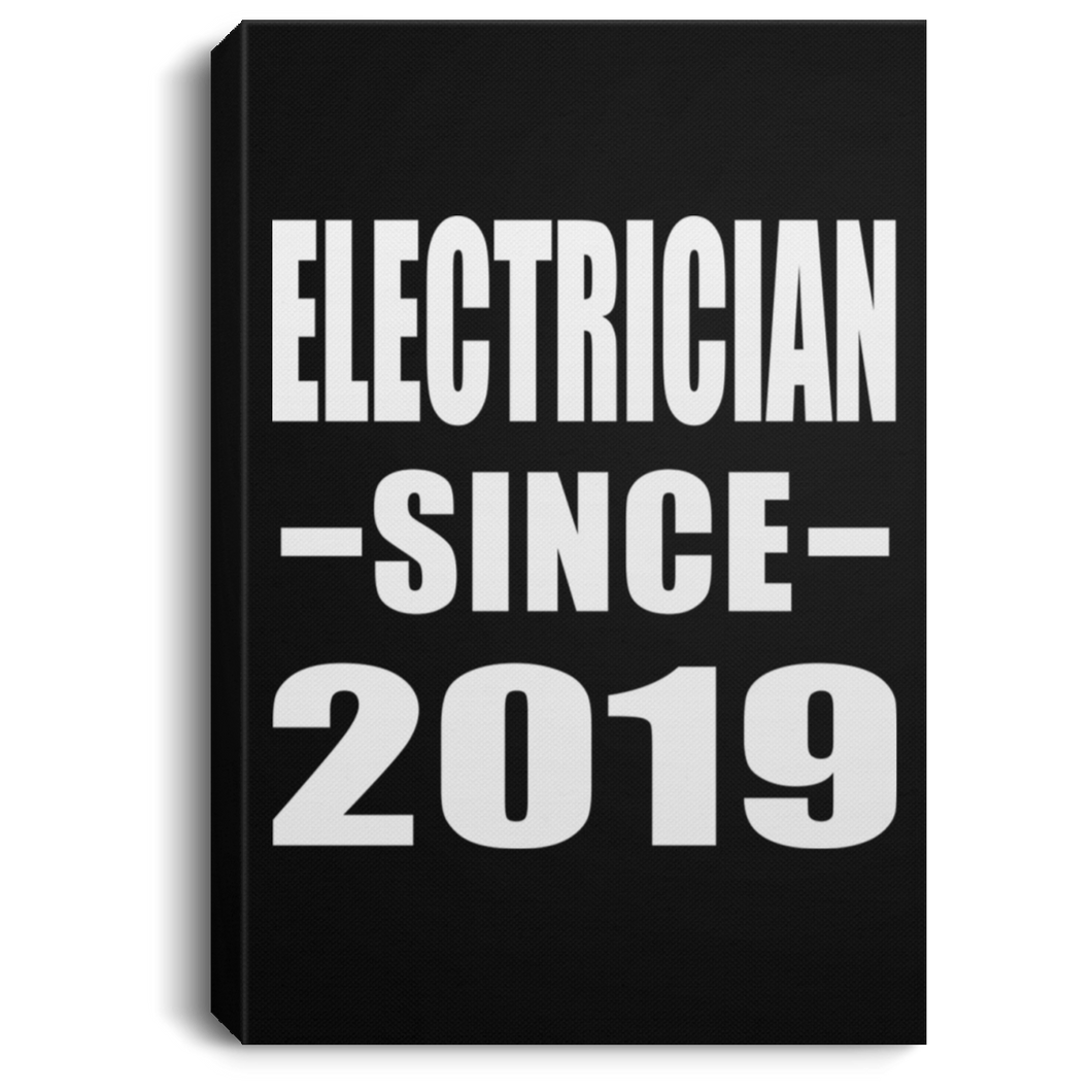 Electrician Since 2019 - Canvas Portrait