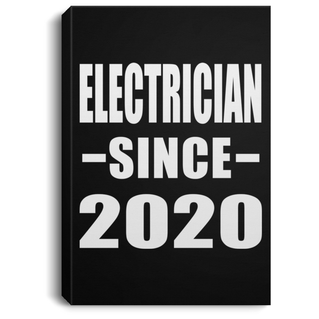 Electrician Since 2020 - Canvas Portrait