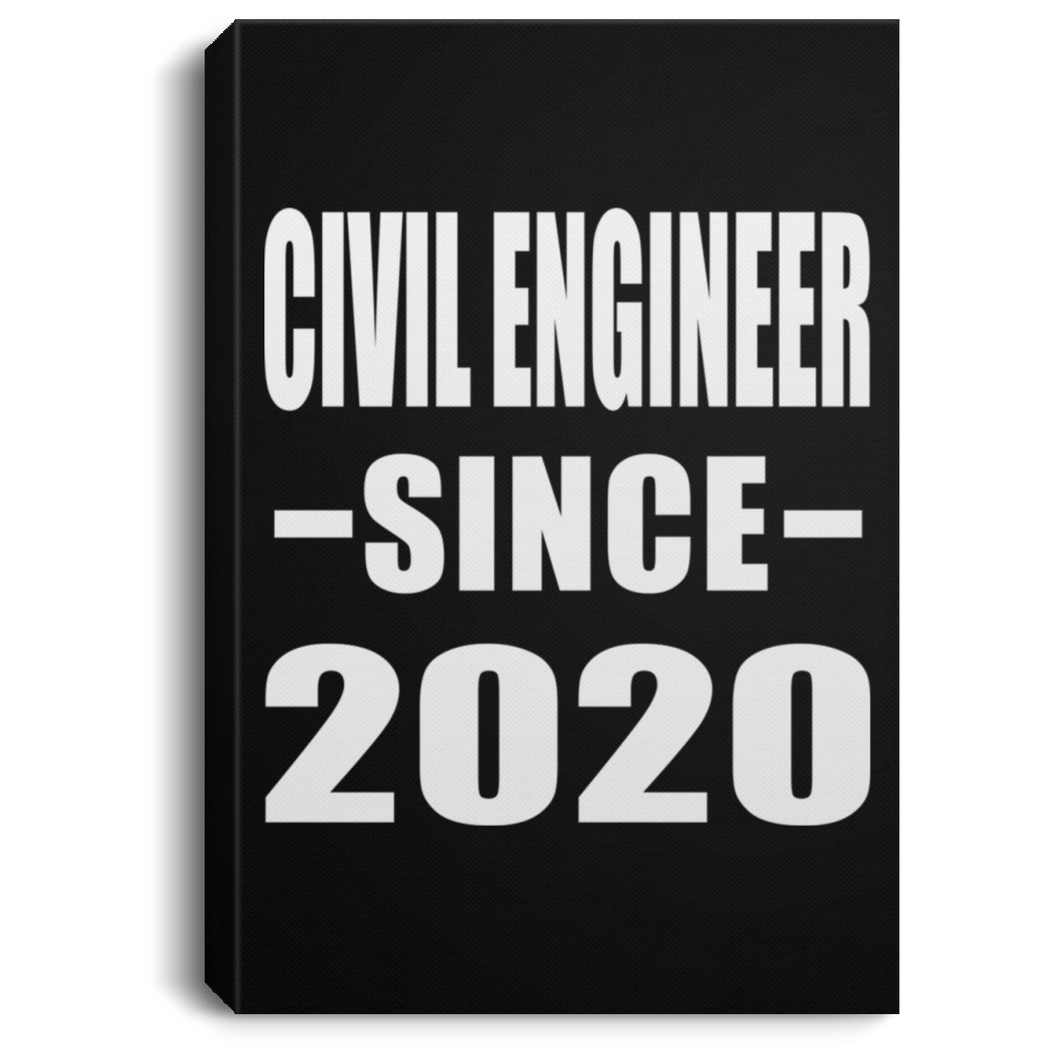 Civil Engineer Since 2020 - Canvas Portrait